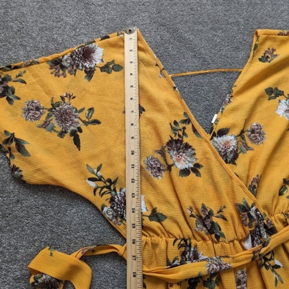 Streetwear Society maxi floral wrap jumpsuit Size Medium - Picture 4 of 10